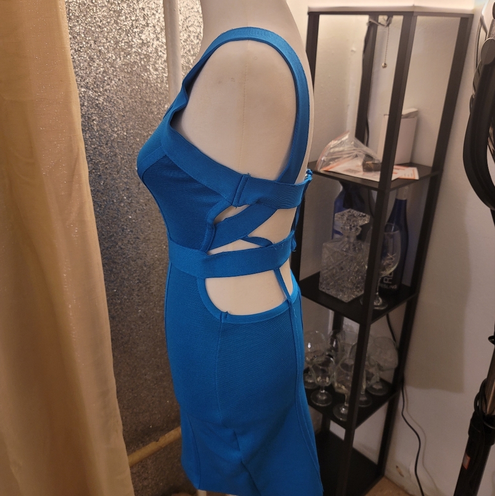 Blue body con dress - Picture 1 of 4